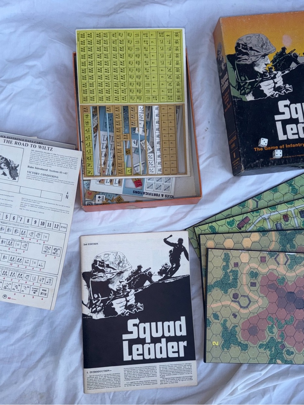 2nd ED Squad Leader Vintage 1977 The Game of Infantry Combat in WWII Board USA
